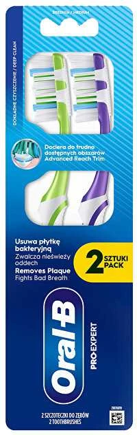 „Oral-B Pro-Expert Deep Clean“ vidutinio dydžio dantų šepetėlis, 2 vnt.