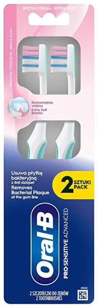 „Oral-B Pro-Sensitive“ minkštas dantų šepetėlis, 2 vnt.