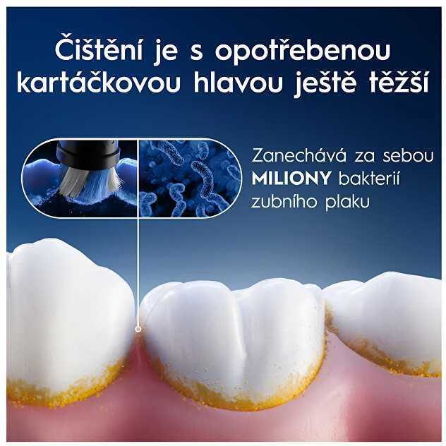 BRAUN iO RB CWF-4 Ultimate Clean Baltas 4ct antgaliai dantų šepetėliui