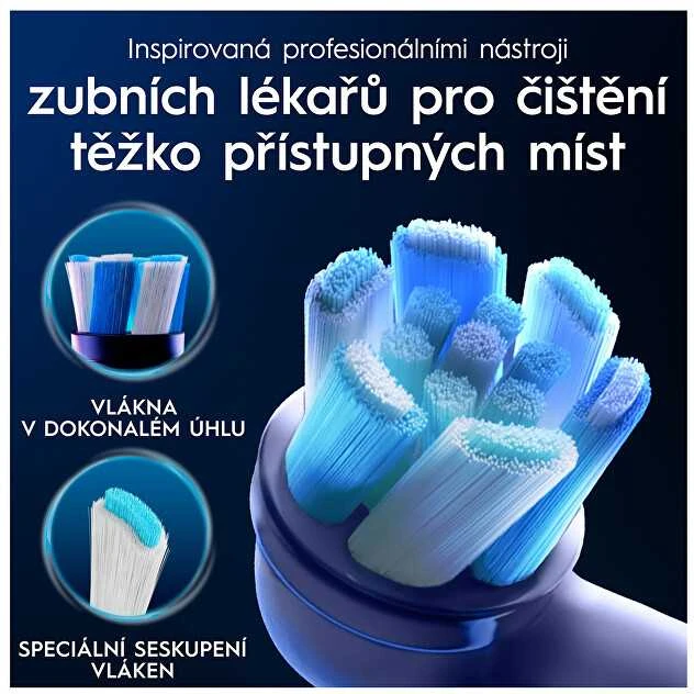 BRAUN iO RB CWF-4 Ultimate Clean Baltas 4ct antgaliai dantų šepetėliui