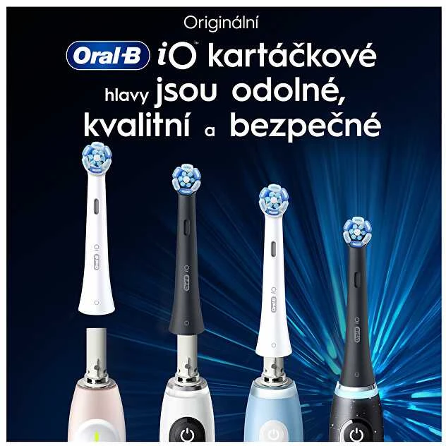 BRAUN iO RB CWF-4 Ultimate Clean Baltas 4ct antgaliai dantų šepetėliui