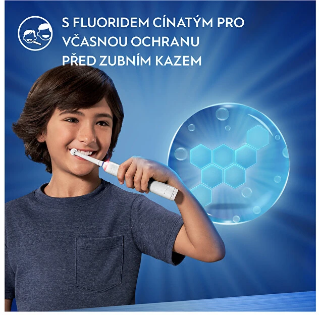Oral-B Braun D103.413.2K Vitality PRO Kids Elektrinis Dantų Šepetėlis 3+ Spiderman