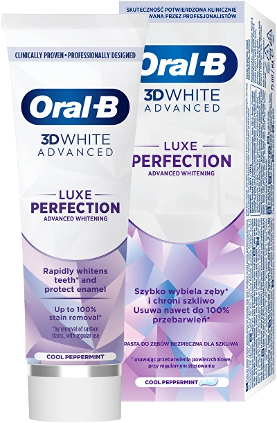 Oral-B Balinamoji dantų pasta „Advanced Luxe Perfection“ 75 ml
