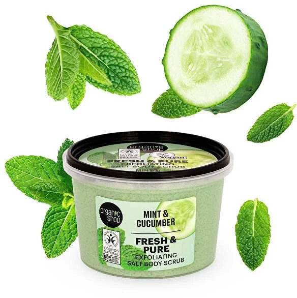 Šveitiklis kūnui ORGANIC SHOP Mėta ir agurkas 250 ml