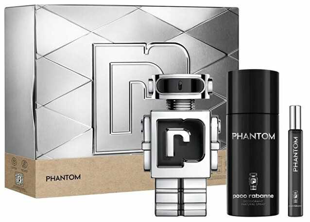 Paco Rabanne Phantom tualetinis vanduo purškiklis, 100 ml rinkinys 3 vnt.