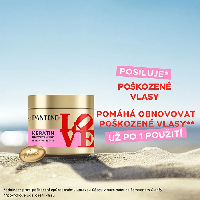 Pantene Plaukų kaukė Love Pro-V Keratin Protect Mask 300 ml