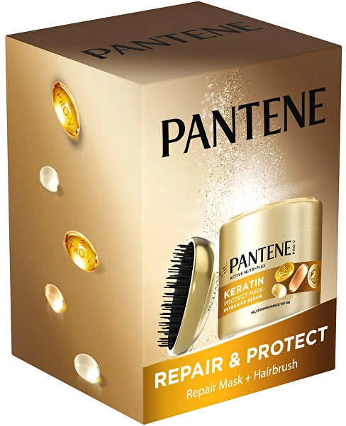 Pantene Repair & Protect Set with - Dárková sada s kartáčem na vlasy