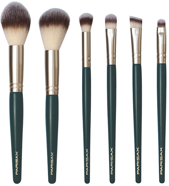 Parisax Gift set of cosmetic brushes for powder, blush and eyeshadow 6 pcs