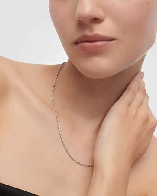 Pdpaola „Sparkle Essentials“ sidabrinė grandinėlė CO02-905-U