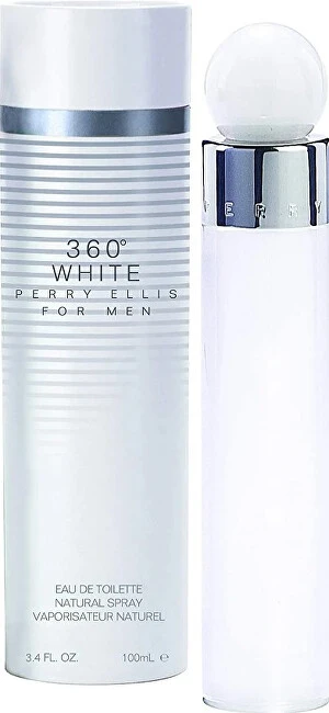 Perry Ellis 360° Baltas EDT tualetinis vanduo vyrams, 100 ml