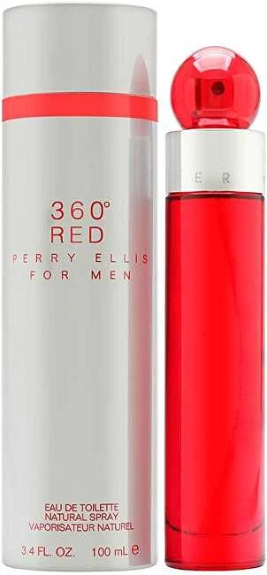 Perry Ellis 360 Raudona EDT tualetinis vanduo vyrams, 100 ml