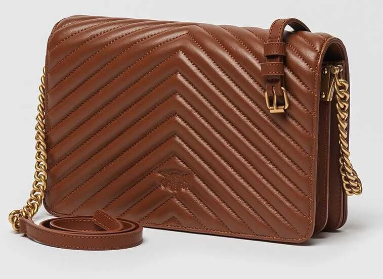 Pinko Moteriška odinė rankinė per petį 100063 A0GK L48Q