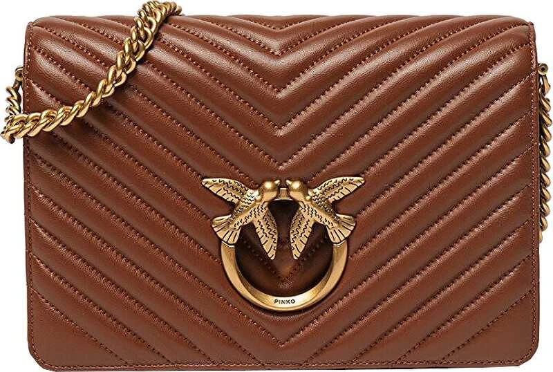 Pinko Moteriška odinė rankinė per petį 100063 A0GK L48Q