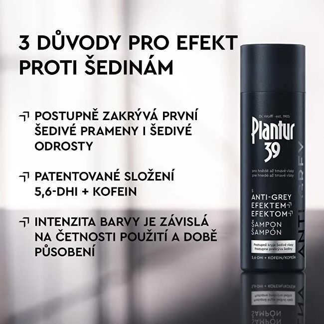 „Plantur“ šampūnas su pilkumą mažinančiu poveikiu (Šampūnas) 200 ml