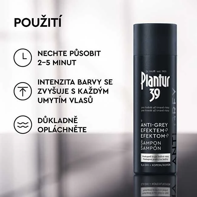 „Plantur“ šampūnas su pilkumą mažinančiu poveikiu (Šampūnas) 200 ml