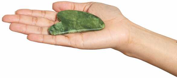 Plumbeauty Gua Sha nefrito akmuo (skulptūrinis akmuo)