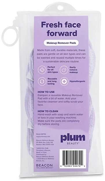 Plumbeauty makiažo valymo pagalvėlės, 5 vnt.