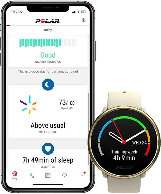 Išmanusis laikrodis Polar Ignite 2, S/L dydžio, Juodos spalvos