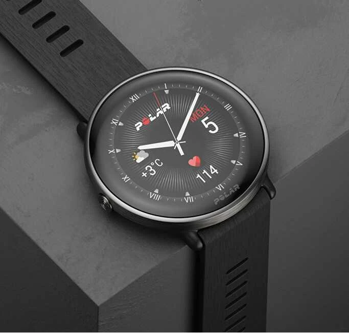 Išmanusis laikrodis Polar Ignite 3 Titanium, S-L dydžio, Juodos spalvos