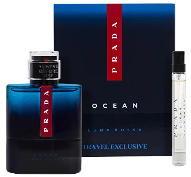 Set Prada: Luna Rossa Ocean Eau De Toilette For Men, 100 ml + Luna Rossa Ocean Eau De Toilette For Men, 10 ml