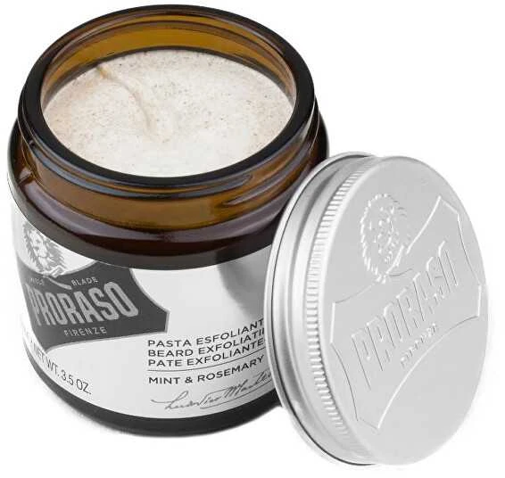 Proraso Beard Exfoliating Scrub Mėtų ir rozmarinų aromato barzdos šveitiklis, 100 ml