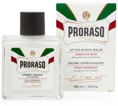 Jautrios odos balzamas po skutimosi Proraso White Line After Shave Balm, 100 ml