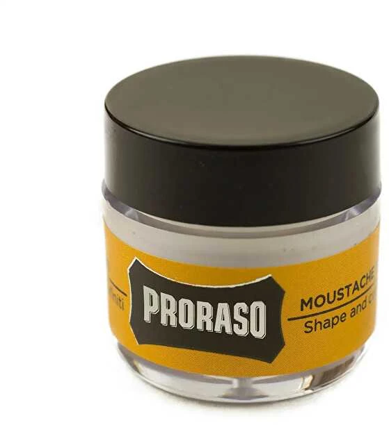 PRORASO Vaškas ūsams Wood & Spice, 15 ml