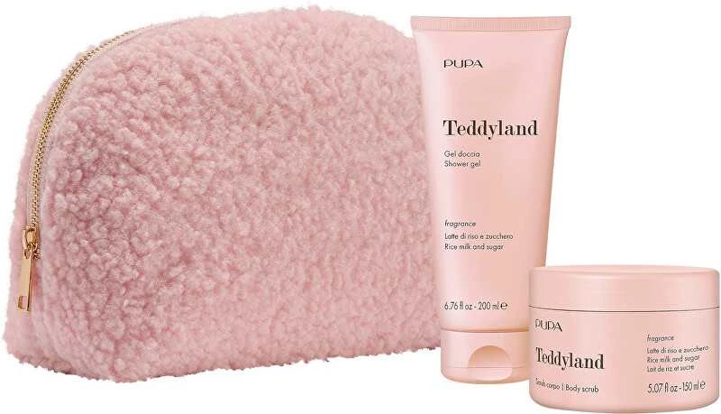 Pupa Milano Ryžių pienas ir cukrus Teddyland Kit 2 dovanų rinkinys