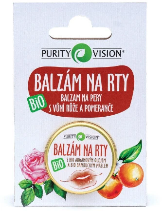 Purity Vision Argan Bio Lūpų balzamas Lūpų balzamas unisex, 12 ml