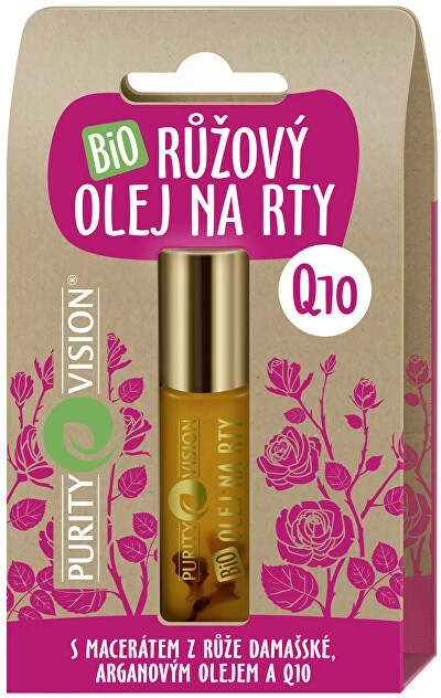 Purity Vision Rose Bio Lip Oil unisex lūpų aliejus, 10 ml