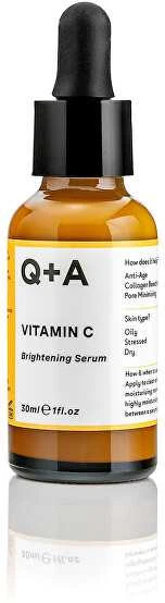 Q+A Vitamin C Brightening Serum skaistinamasis veido serumas, 30 ml