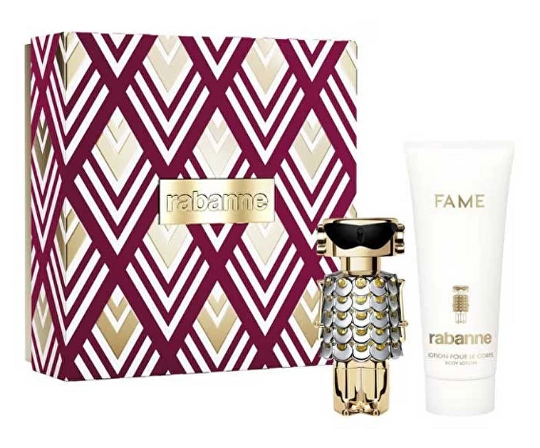 Set Paco Rabanne: Fame Hydrating Losjonas kūnui, 100 ml + Fame Eau De Parfum For Women, 80 ml
