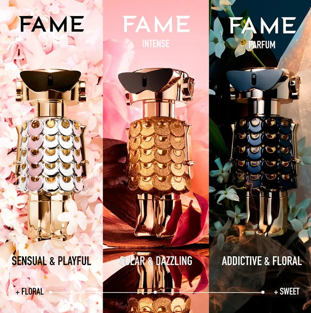 Paco Rabanne Fame Intense Eau De Perfume Purškiklis, 50 ml Set 2 Pieces
