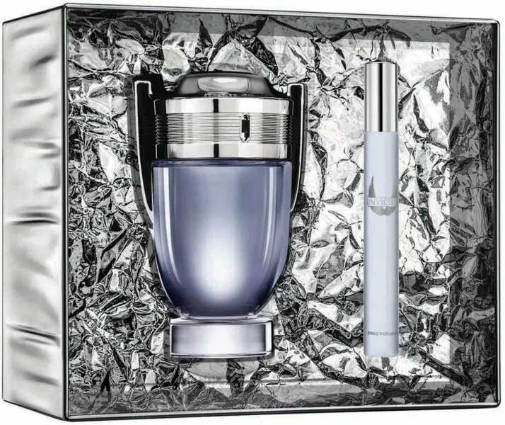 Paco Rabanne Invictus dovanų rinkinys EDT 100 ml miniatiūros Invictus EDT 10 ml