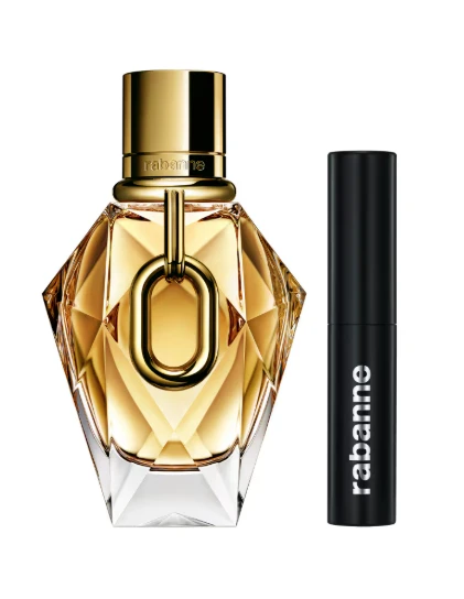 Paco Rabanne Million Gold EDP rinkinys moterims (EDP 90 ml + Rockstar Blakstienų tušas 8 ml)