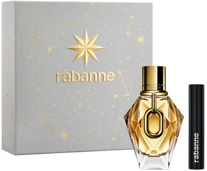 Paco Rabanne Million Gold EDP rinkinys moterims (EDP 90 ml + Rockstar Blakstienų tušas 8 ml)