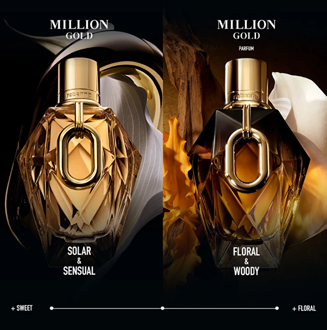 Rabanne Million Gold For Her Parfum - perfume 50 ml + perfume 10 ml