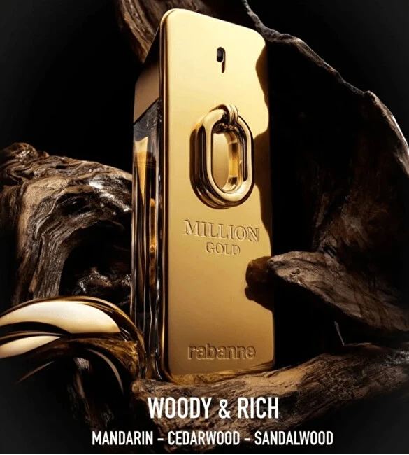 Paco Rabanne Rabanne Million Gold EDP Intense Purškiklis, 100 ml Set 3 Pieces