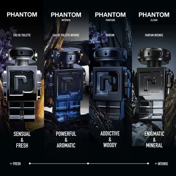 Set Paco Rabanne: Phantom Eau De Parfum For Men, 100 ml + Phantom Dezodorantas Purškiklis For Men, 150 ml