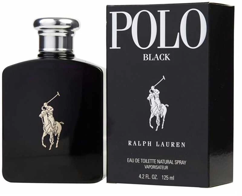 Ralph Lauren Polo Juodas EDT tualetinis vanduo vyrams, 125 ml