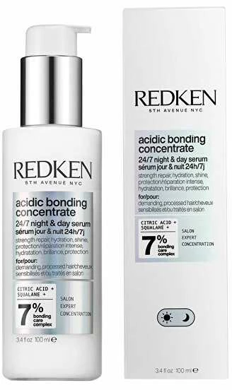 Redken Intensive dieninis ir naktinis serumas pažeistiems plaukams atstatyti Acidic Bonding Concentrate (24/7 Night & Day Serum), 45 ml