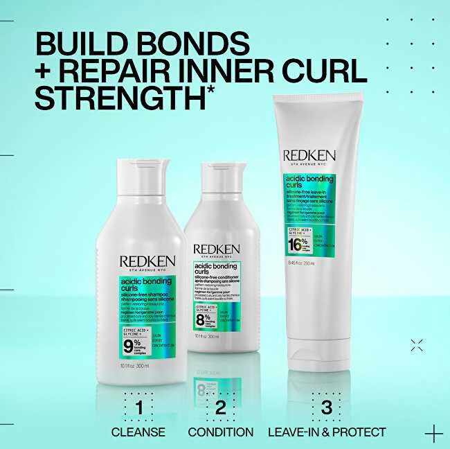 "Redken" nepaliekamoji priemonė garbanotiems ir banguotiems plaukams "Acidic Bonding Curls" (nepaliekamoji priemonė) 250 ml