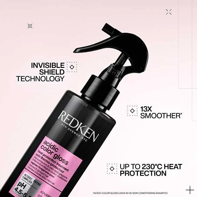 Redken Acidic Color Gloss Protector Térmico Sin Aclarado, 190 ml