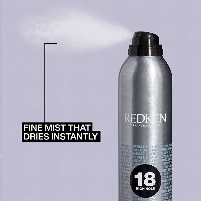Redken Stiprios fiksacijos plaukų lakas Quick Dry (Instant Finish ing plaukų purškiklis) 400 ml