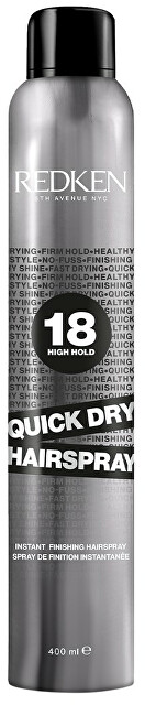 Redken Stiprios fiksacijos plaukų lakas Quick Dry (Instant Finish ing plaukų purškiklis) 400 ml