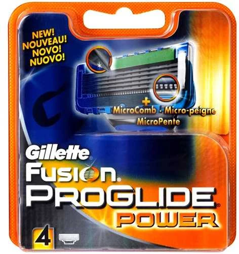 Gillette Fusion Proglide Power Keičiamosios Skutimosi Galvutės 4 Vnt