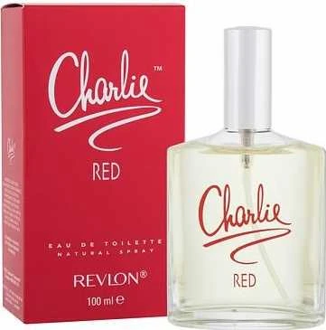 Revlon Charlie Raudona tualetinis vanduo su purškikliu 100ml
