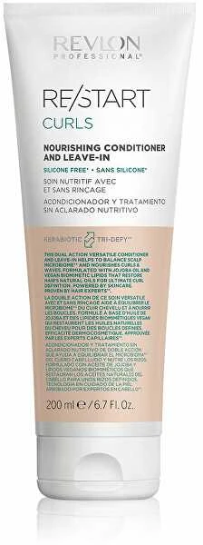 " Nenuplaunamas maitinamasis kondicionierius garbanotiems ir banguotiems plaukams Revlon Restart Curls, 750 ml