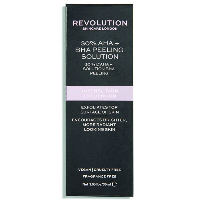 Revolution Skincare Skincare 30% AHA + BHA šveitimo tirpalas Pilingas moterims, 30 ml