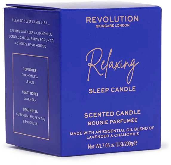 „Revolution Skincare“ kvapioji žvakė „Overnight Relaxing“ (miego žvakė) 200 g